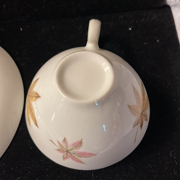 Royal Ming China Japan Maple Leaf Design Tea Cup & Saucer - Picture 6 of 10